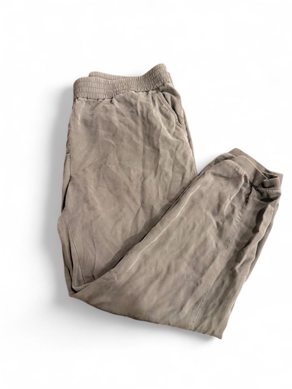 LOFT  Womens Grey Elastic-Waist Joggers
